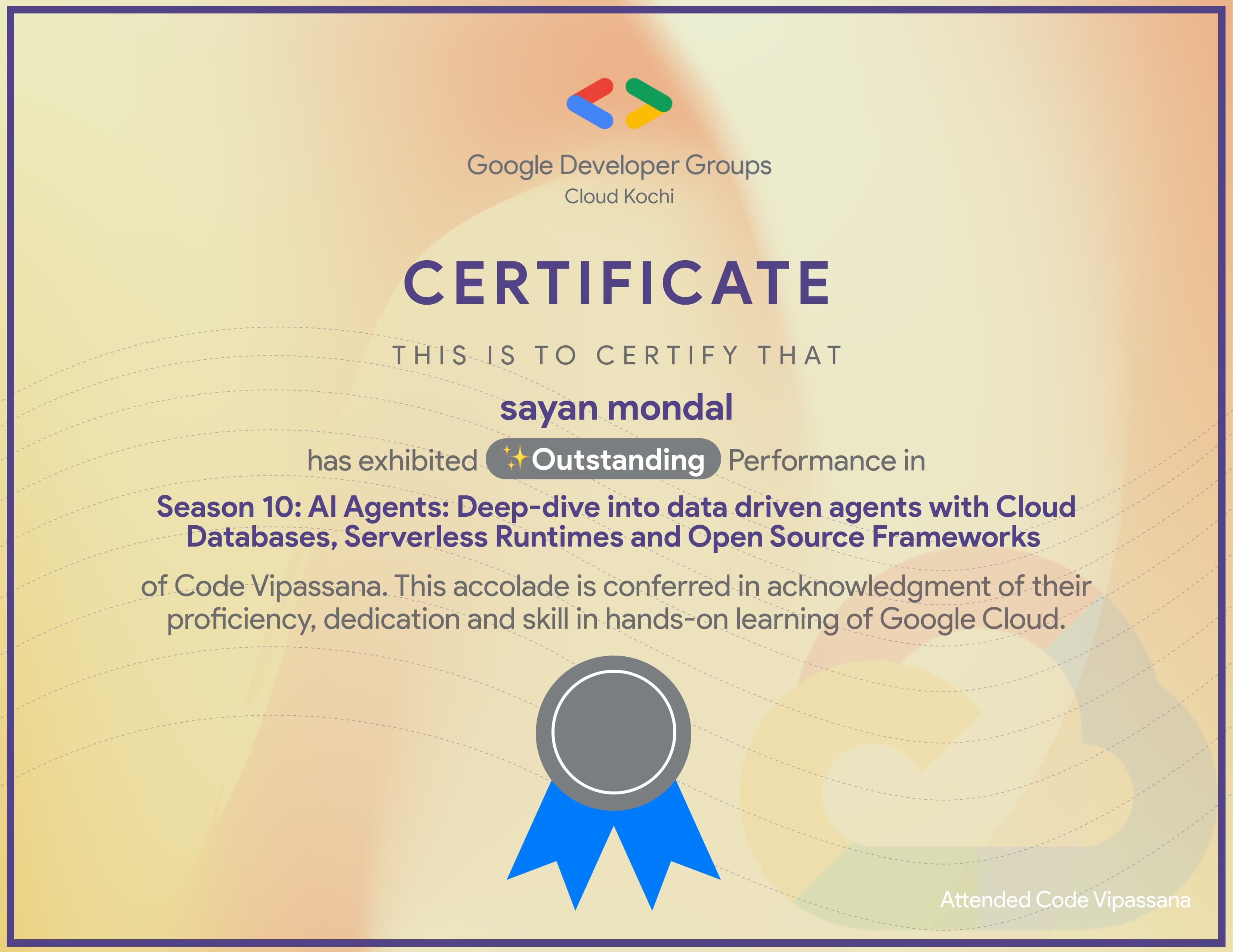 Generative AI Workshop Certificate